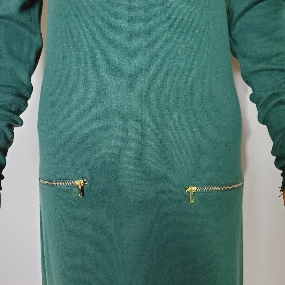Michael kors long sleeve Zipper details dress